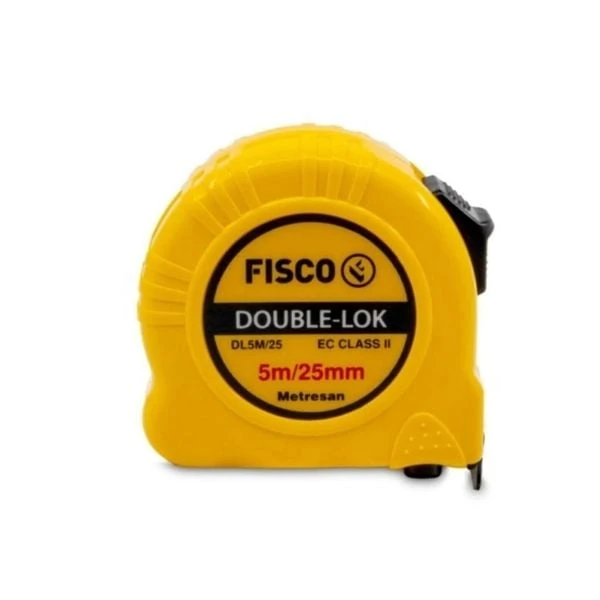 Fisco Double-lock 5 Mx25 Mm Çelik Şerit Metre