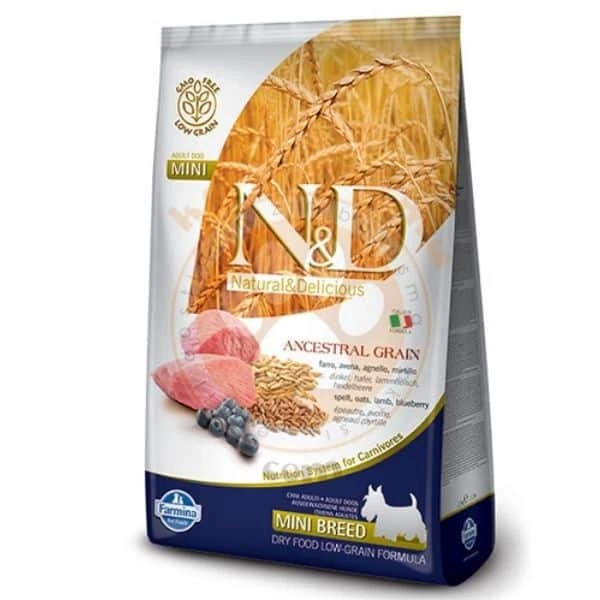 N&d Adult Kuzu Etli Ve Yaban Mersinli Düşük Tahıllı Küçük Irk Yetişkin Köpek Maması 2.5 Kg