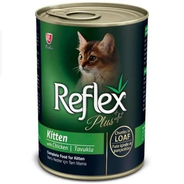 Reflex Pate Tavuklu Yavru Kedi Et Parçacıklı Konserve 400 Gr