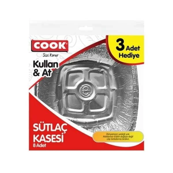 Cook Alüminyum Sütlaç Kase 8'li