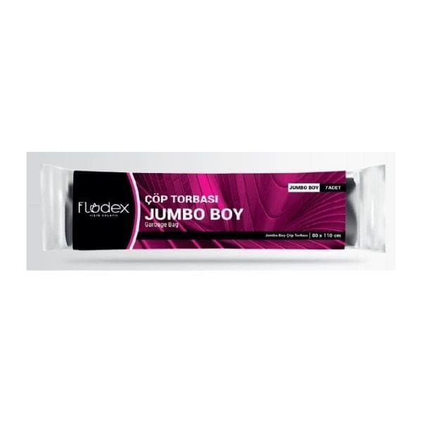 Flodex Extra Güçlü Çöp Torbası Jumbo Boy 80x110 Cm 275 Gr 7'li Paket