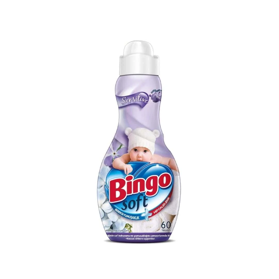 Bingo Soft Sensitive Konsantre Çamaşır Yumuşatıcı 60 Yıkama 1440 Ml