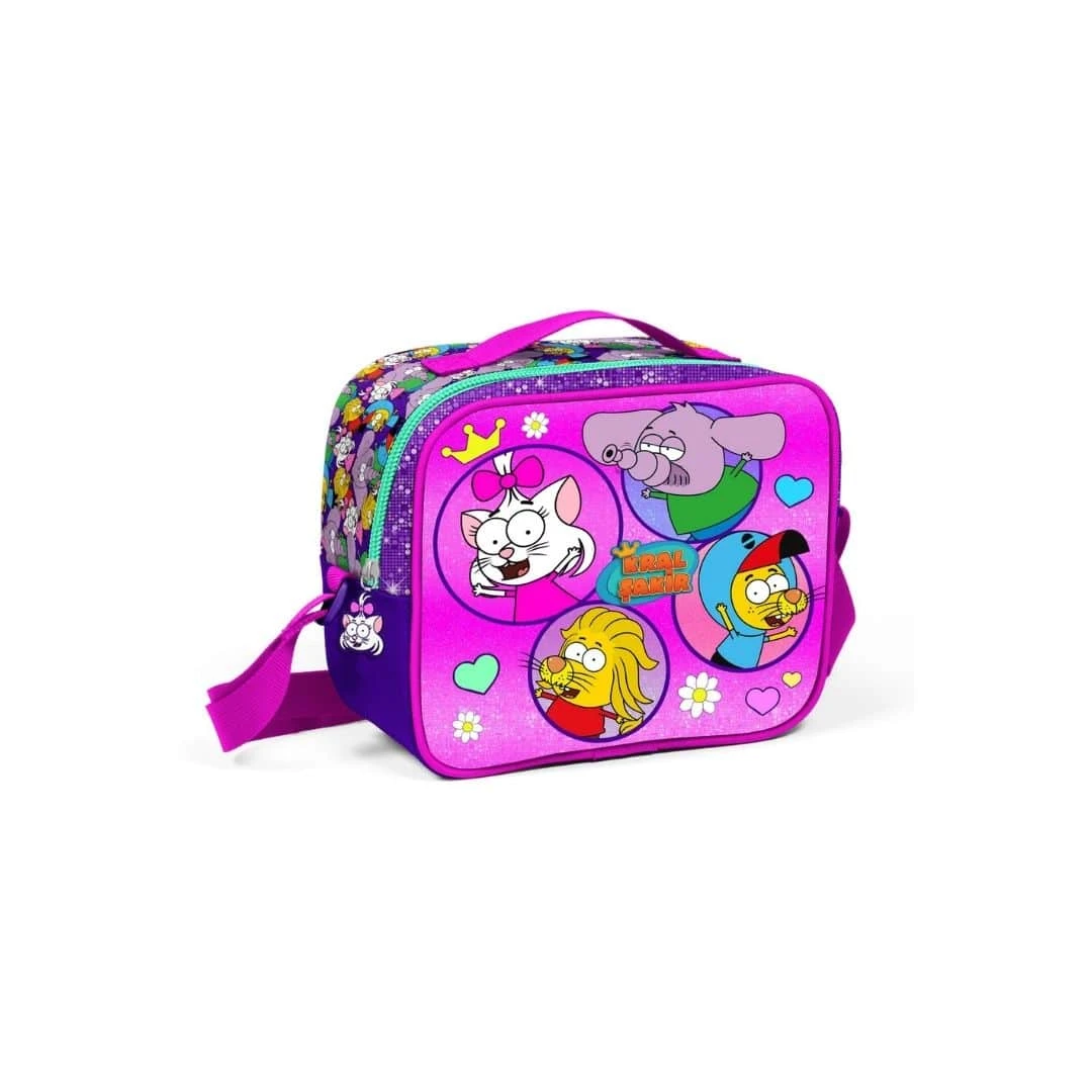 Coral High Kral Şakir Mor Pembe Simli Thermo Beslenme Çantası