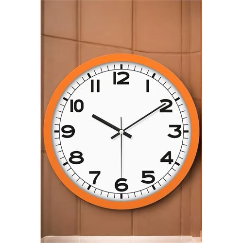 Modacar Duvar Saati Klasik 31 Cm Turuncu