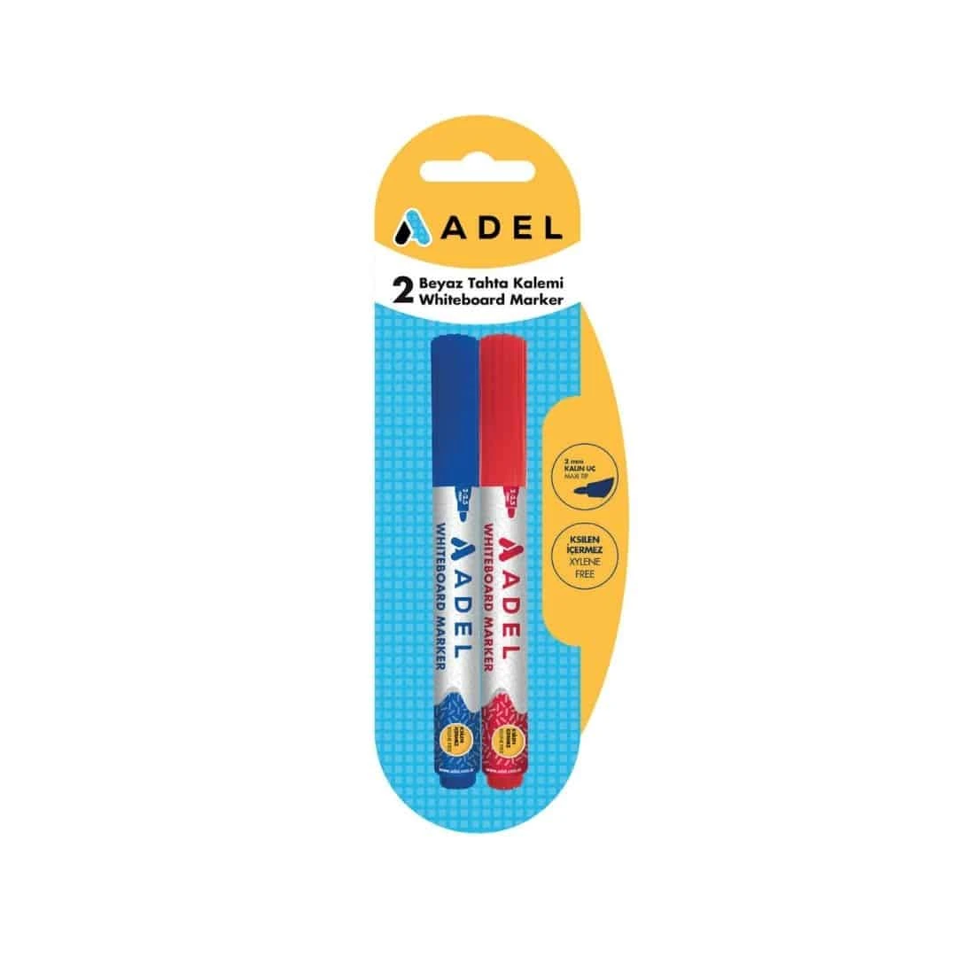 Adel Beyaz Tahta Kalemi 2'li