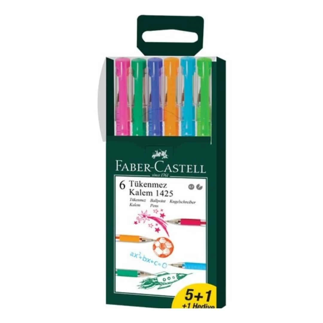 Faber Castell 1425 Tükenmez Kalem 5+1