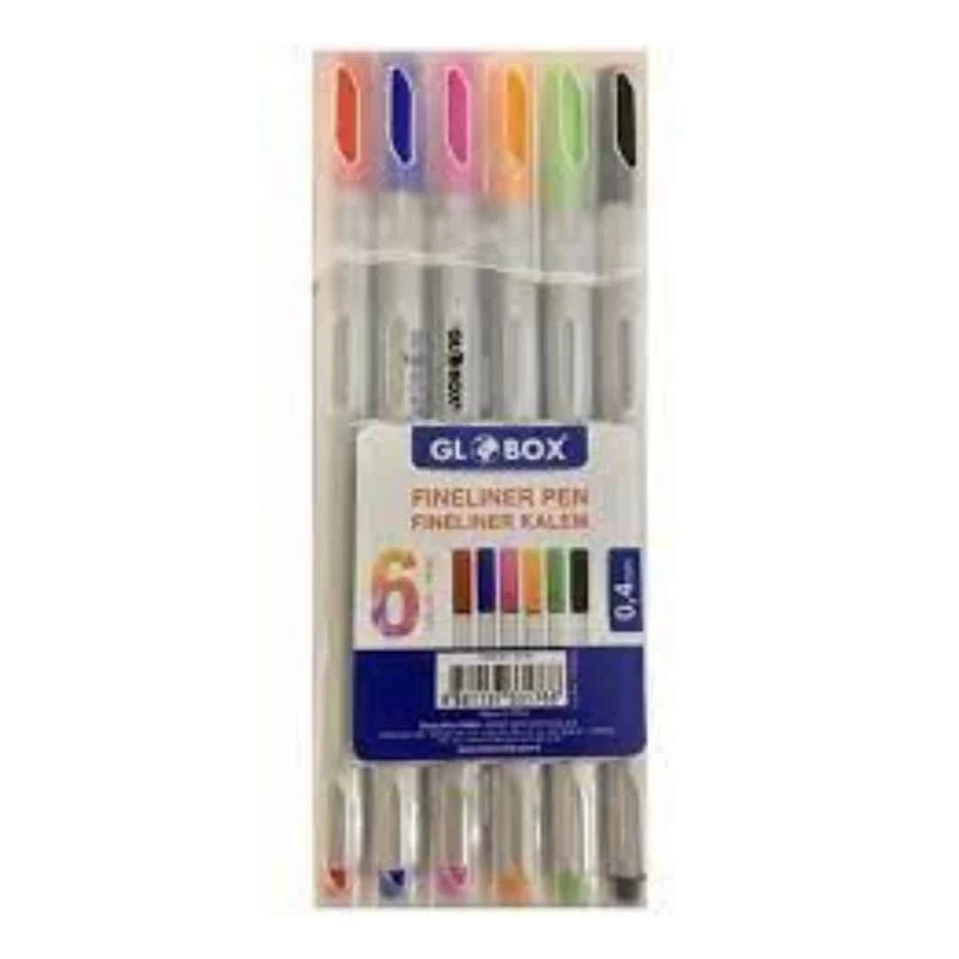 Globox Fineliner Kalem 6'lı