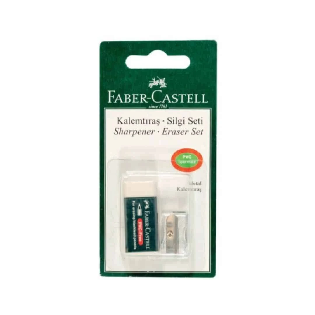Faber Castell Kalemtraş + Silgi Seti