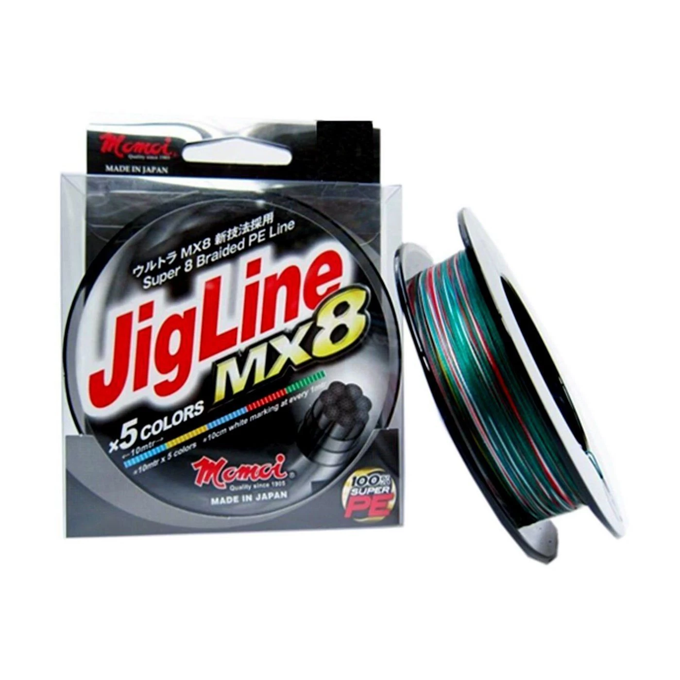 Momoi Jigline Mx8 0.20mm 300mt. Multicolor İp Misina