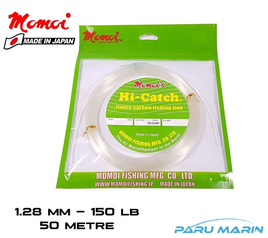 Momoi Hi-catch %100 Fc Big Game Leader 1.28mm-150lb - 50 Metre
