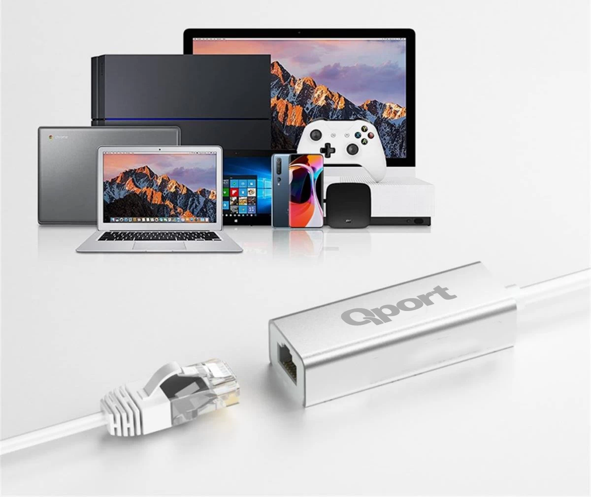 Qport Q-tr45 Type-c To Rj45 Ethernet Cevirici