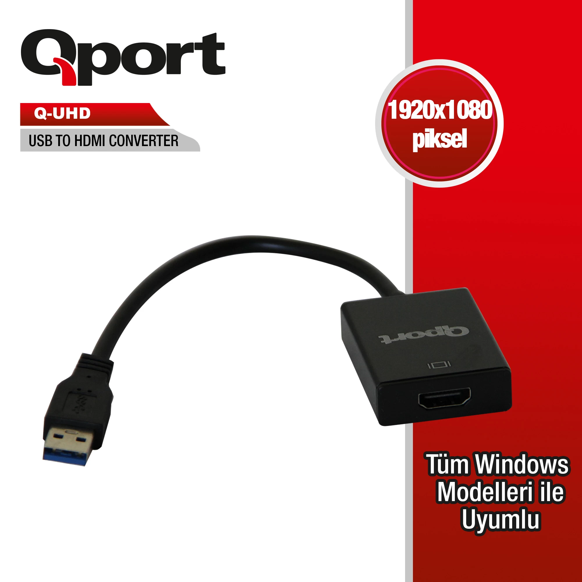 Qport Q-uhd Usb3.0 To Hdmi Cevirici