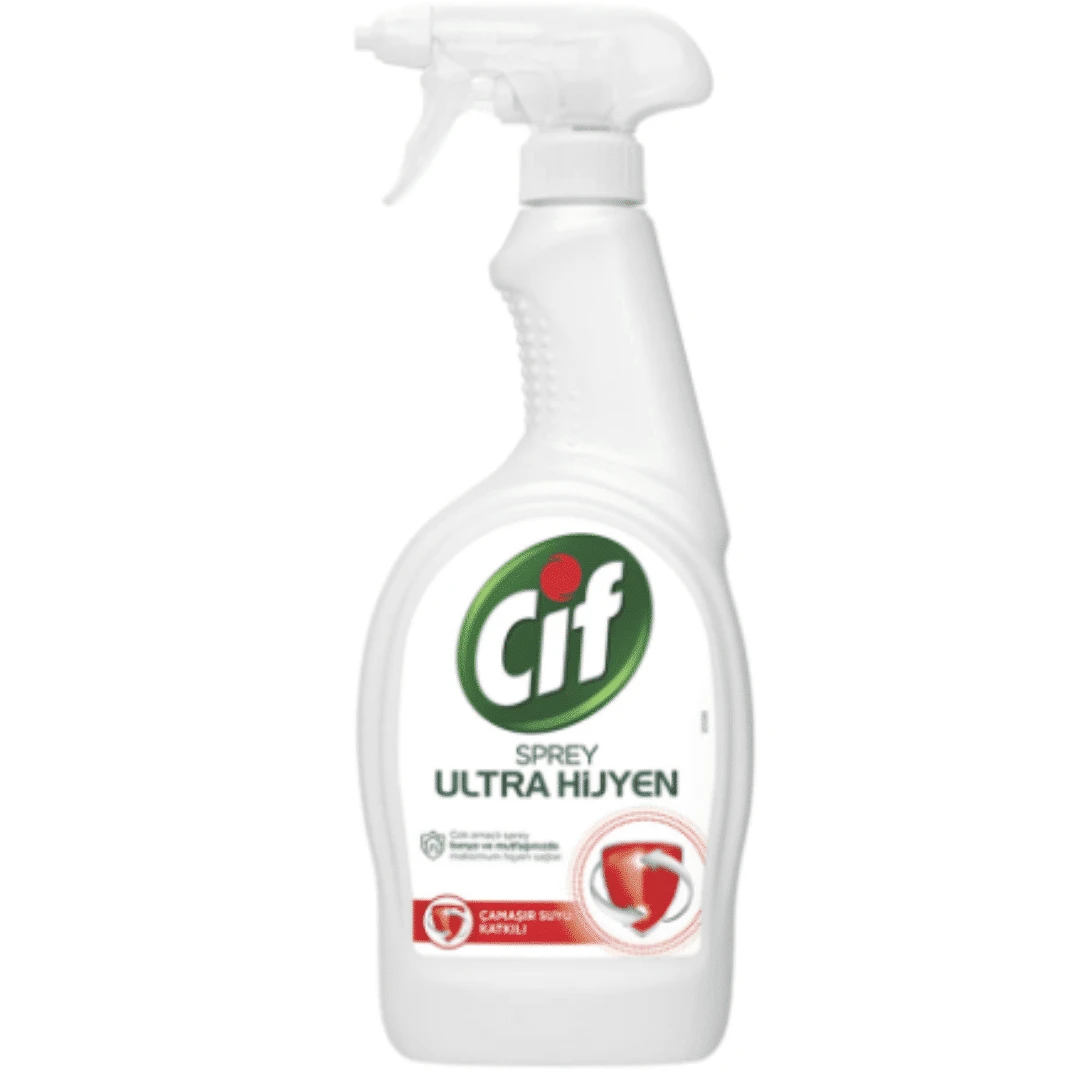 750 Ml Cif Her Yerde Ultra Hijyen Sprey Temizleyici Çamaşır Suyu Katkılı