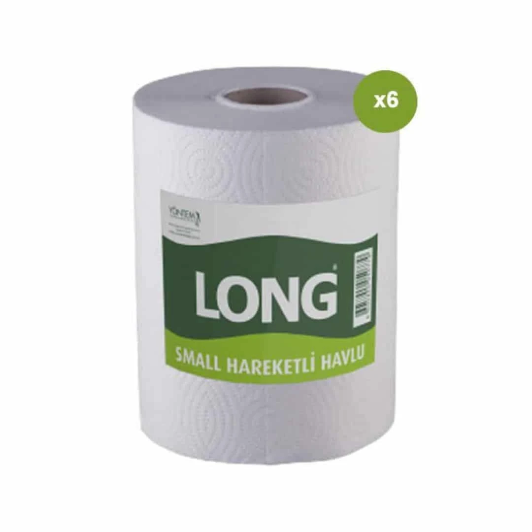 Long Small Hareketli Kağıt Havlu 20,5 Cm 6'lı Koli