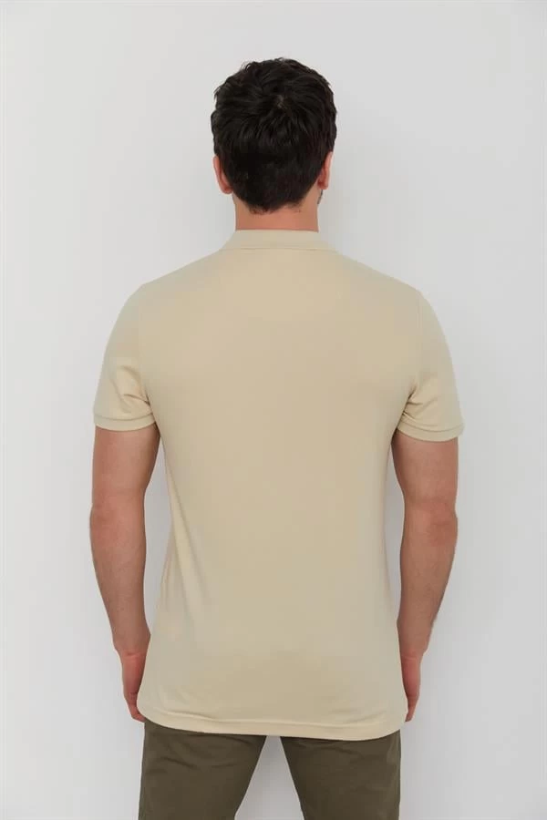 Cazador Organik Pamuk Erkek Polo Yaka - Safari XL Beden