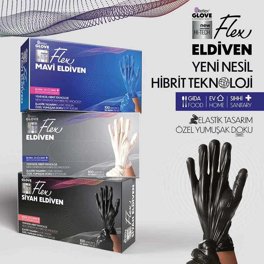Florex Reflex Flex Eldiven Siyah Medium