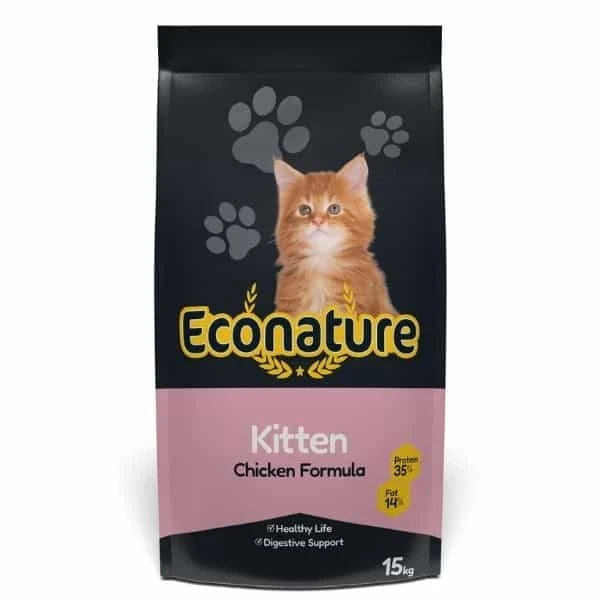 Econature Tavuklu 15 Kg Yavru Kedi Maması