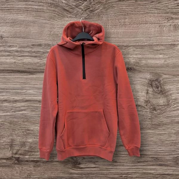 Yarım Fermuarlı Kanguru Cepli Kapüşonlu Erkek Sweatshırt Beyaz Beyaz Beyaz Beyaz Beyaz Beyaz Kirmizi - Renk: Kirmizi, Beden: Xxlarge