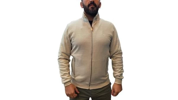 Cazador Selanik Sweat Hırka - Ekru M Beden