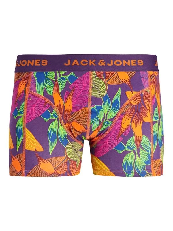 Jack & Jones Tekli Likralı Boxer - Mor L Beden