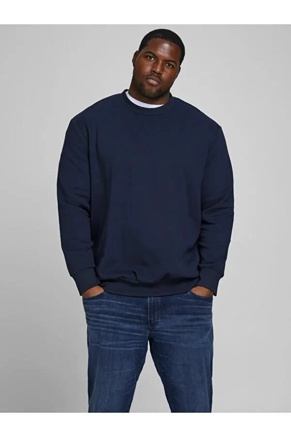 Jack & Jones Büyük Beden Erkek T-Shirt - Lacivert 5XL
