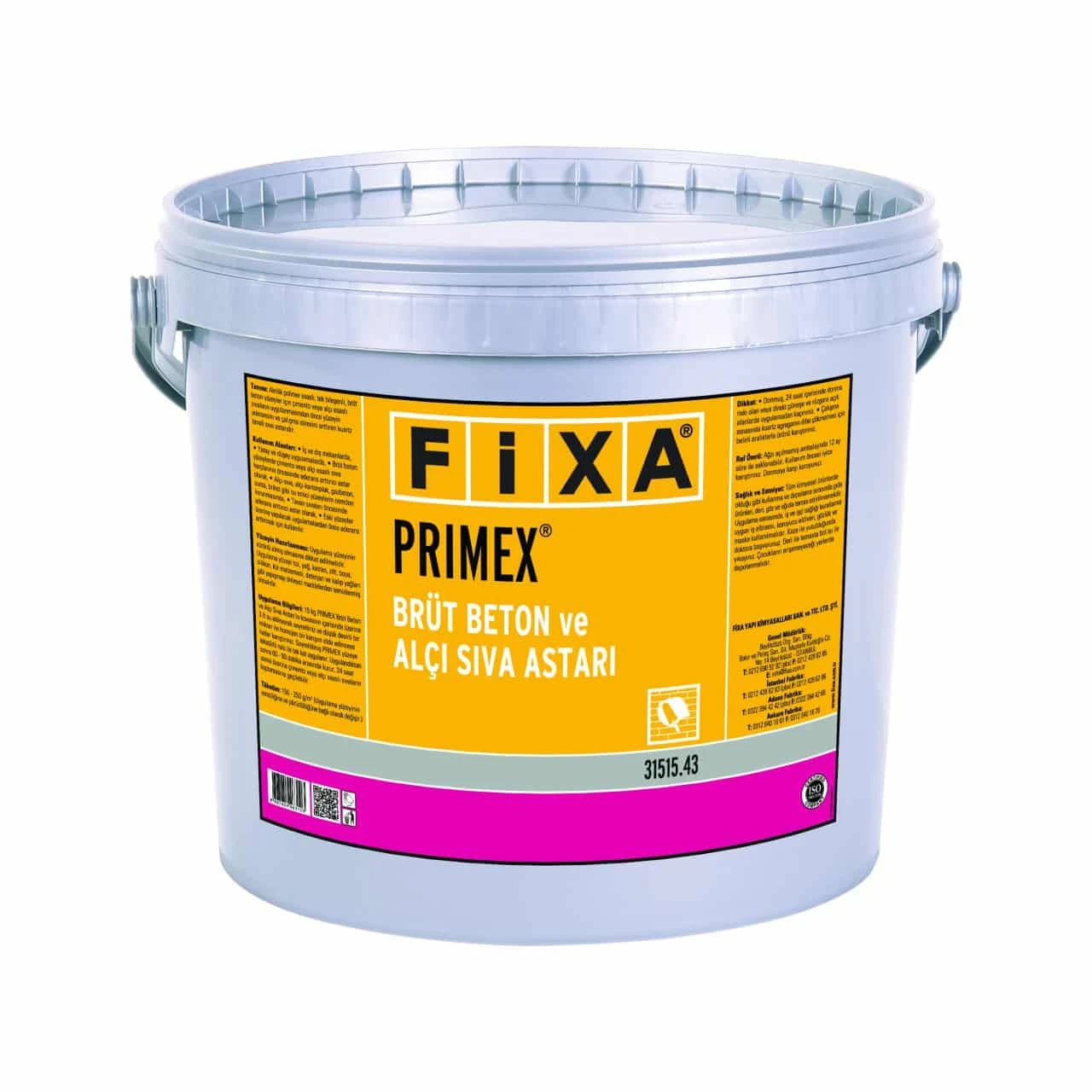 12 Kg Fixa Primex Brüt Beton Sıva Astarı