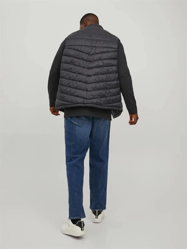 Jack & Jones Büyük Beden Şişme Yelek  - Siyah 3XL Beden