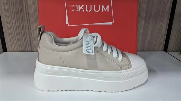 Kuum Ultra Hafif Günlük Yürüyüş Kadın Ayakkabısı - Bej 37 Numara