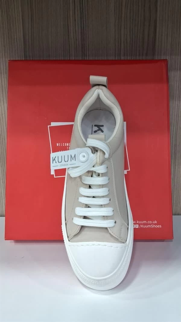 Kuum Ultra Hafif Günlük Yürüyüş Kadın Ayakkabısı - Bej 38 Numara