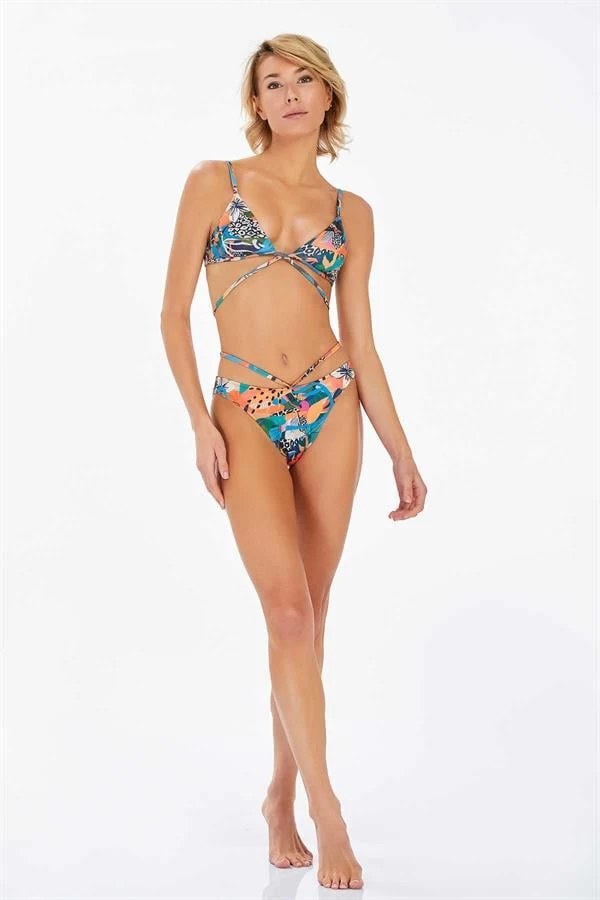 Lapieno 3734 Bayan Bikini  - Renk: Mavİ, Beden: 36