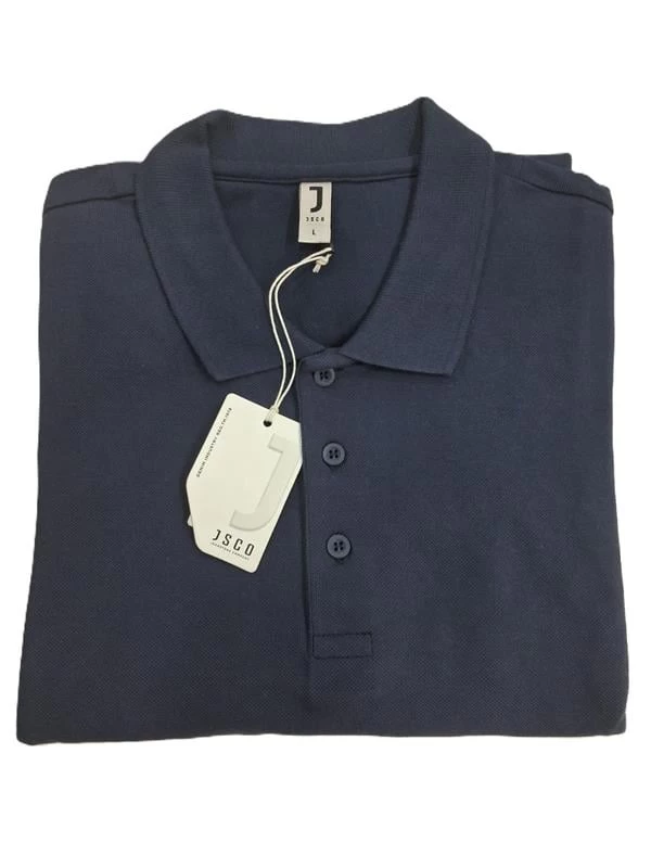 Jack & Jones Organik Pamuk Erkek Polo Yaka T-Shirt- Lacivert M Beden