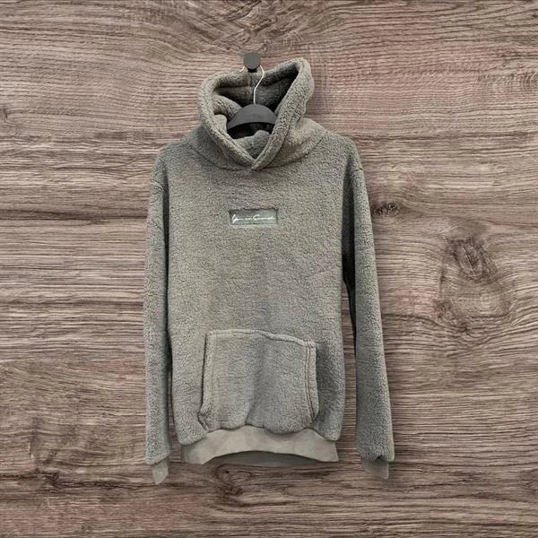 Duss Yün Kapüşonlu Kadın Sweatshirt - Gri Std