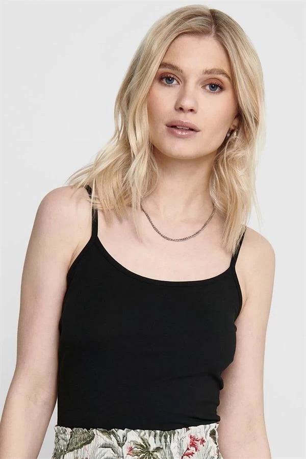 Only İp Askılı Body Bluz - Siyah XL Beden