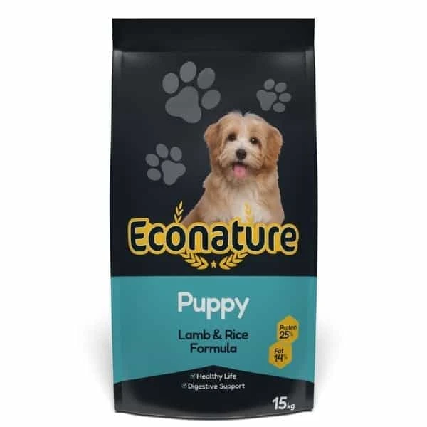 Econature Kuzu Etli Yavru Kuru Köpek Maması 15 Kg