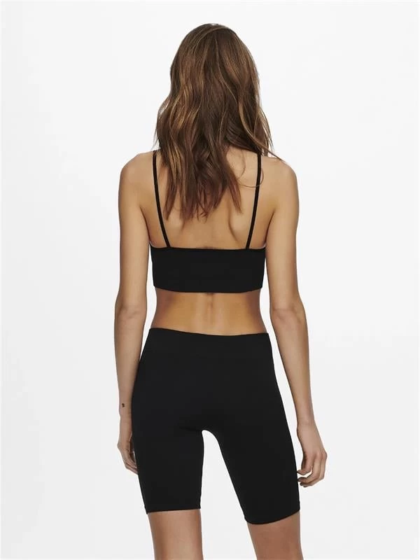 Only İnce Askılı Crop Büstiyer - Siyah XS-s