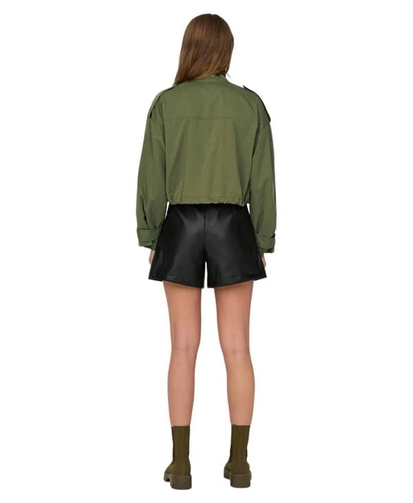 Only Softshell Kumaş Kısa Gömlek - Yeşil XL Beden