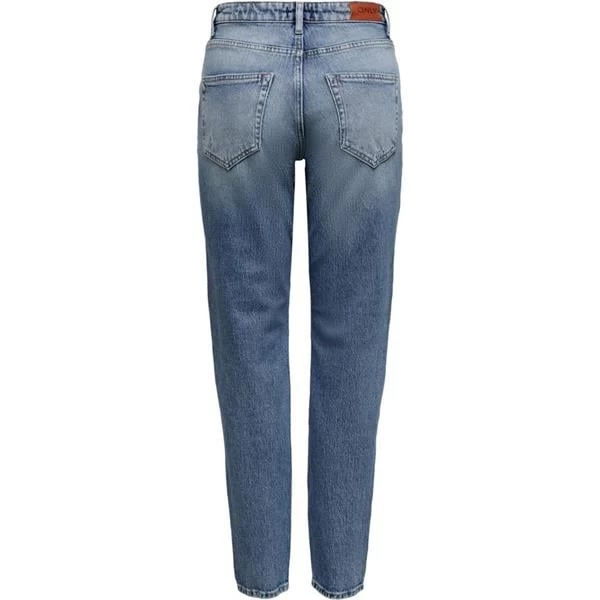 Only Mom Fit Yırtık Jean - Mavi L-32