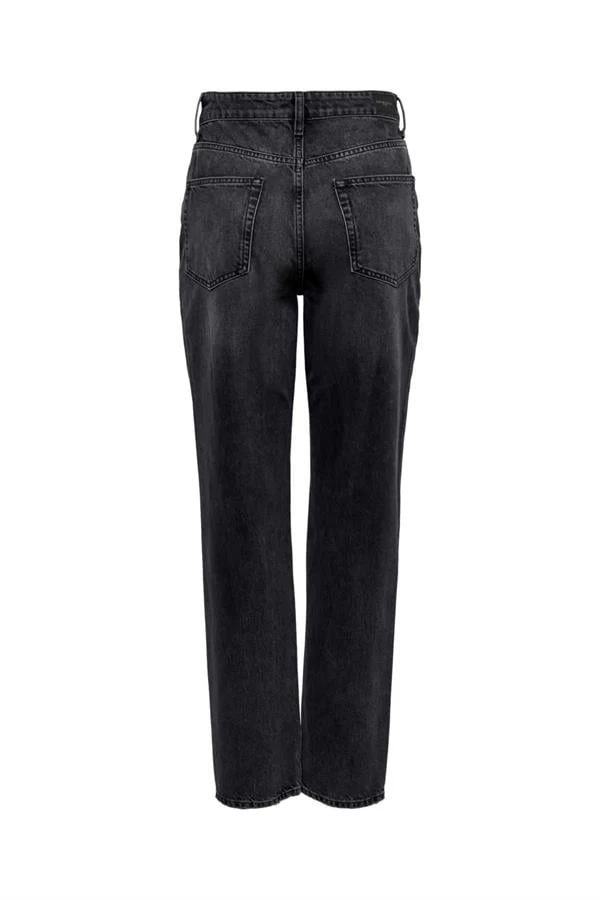 Only Diz Yırtmaçlı Straight Fit Jean - Antrasit 30-32