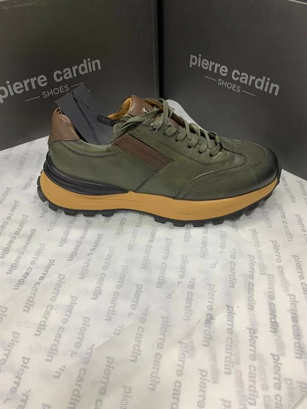 Pierre Cardin Yüksek Taban Hakiki Deri Casual Ayakkabı - Haki 42