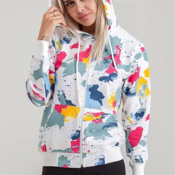 Fermuarlı Kadın Sweatshirt Batik By - Renk: By, Beden: Xl