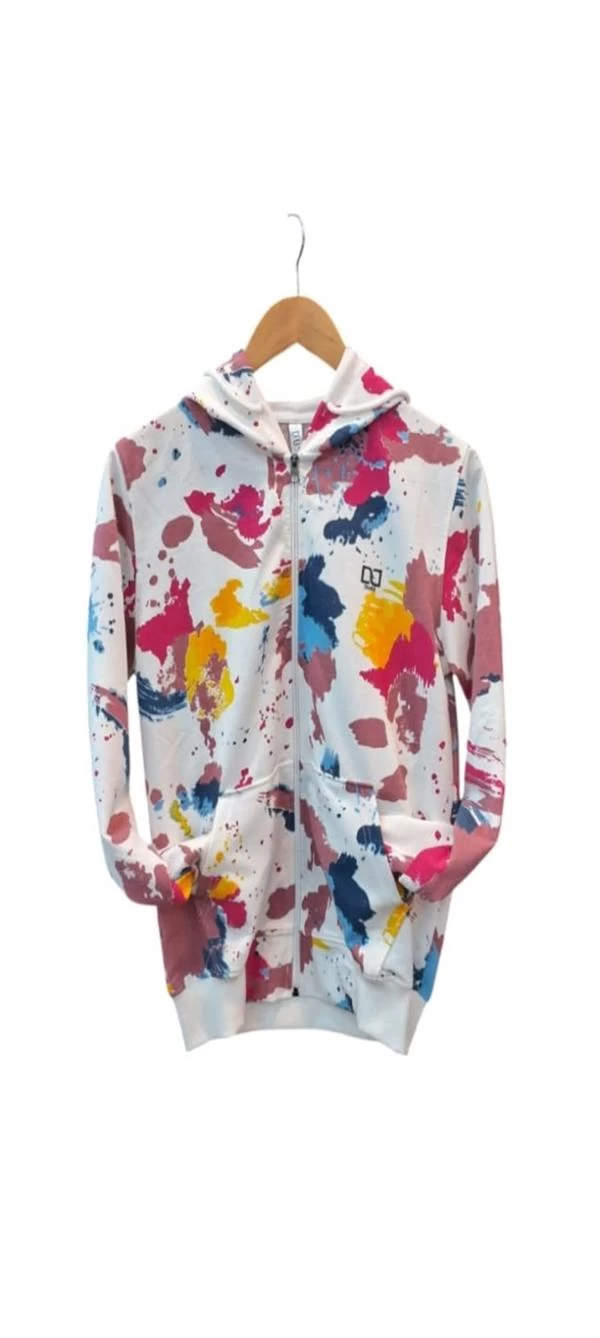 Fermuarlı Kadın Sweatshirt Batik Bp - Renk: Bp, Beden: M