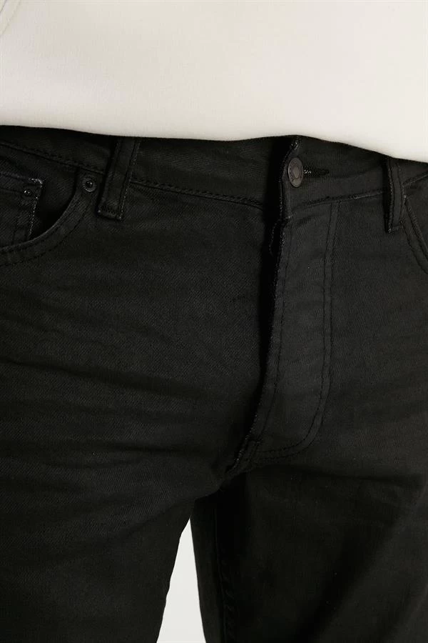 Slim Fit Normal Bel Dar Paça Cashmere Touch Siyah - Renk: Siyah, Beden: 31-32