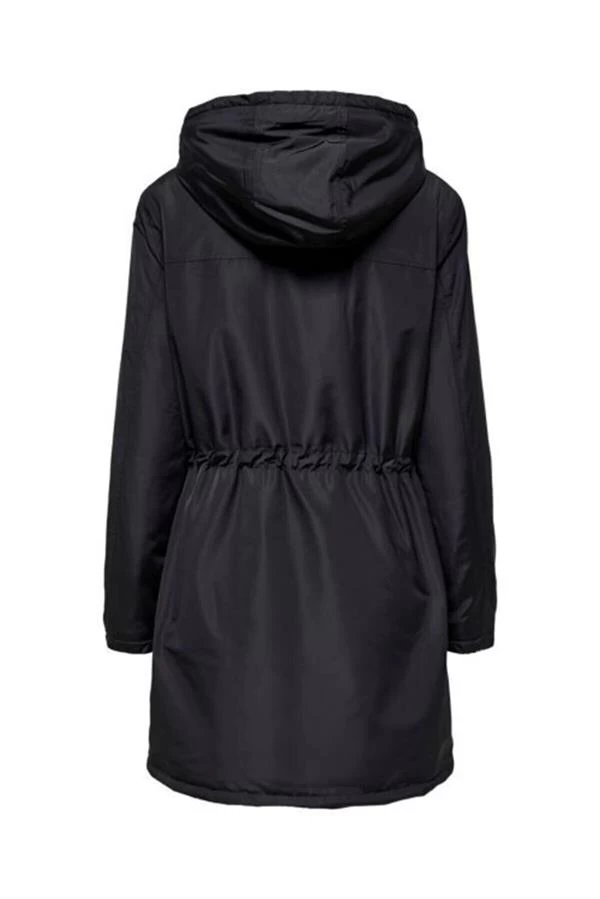 Çift Taraf Kullanılabilir Softshell Kürklü Kadın Parka  Siyah - Renk: Siyah, Beden: Xlarge