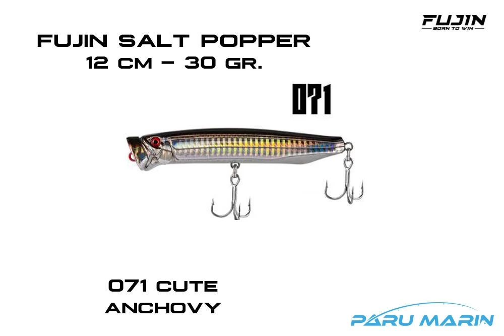 Fujin Salt Popper Sp120sw Sahte Balık, 071 Cute Anchovy