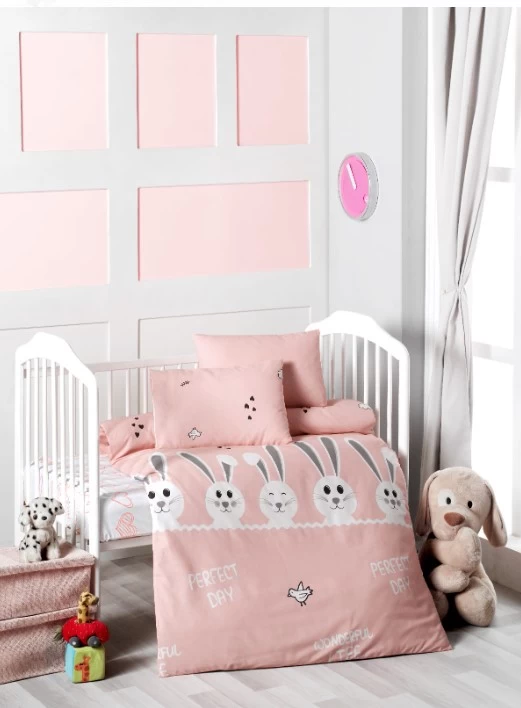 Nevresim Dünyası Patik Bebek Nevresim Takımı Bunny