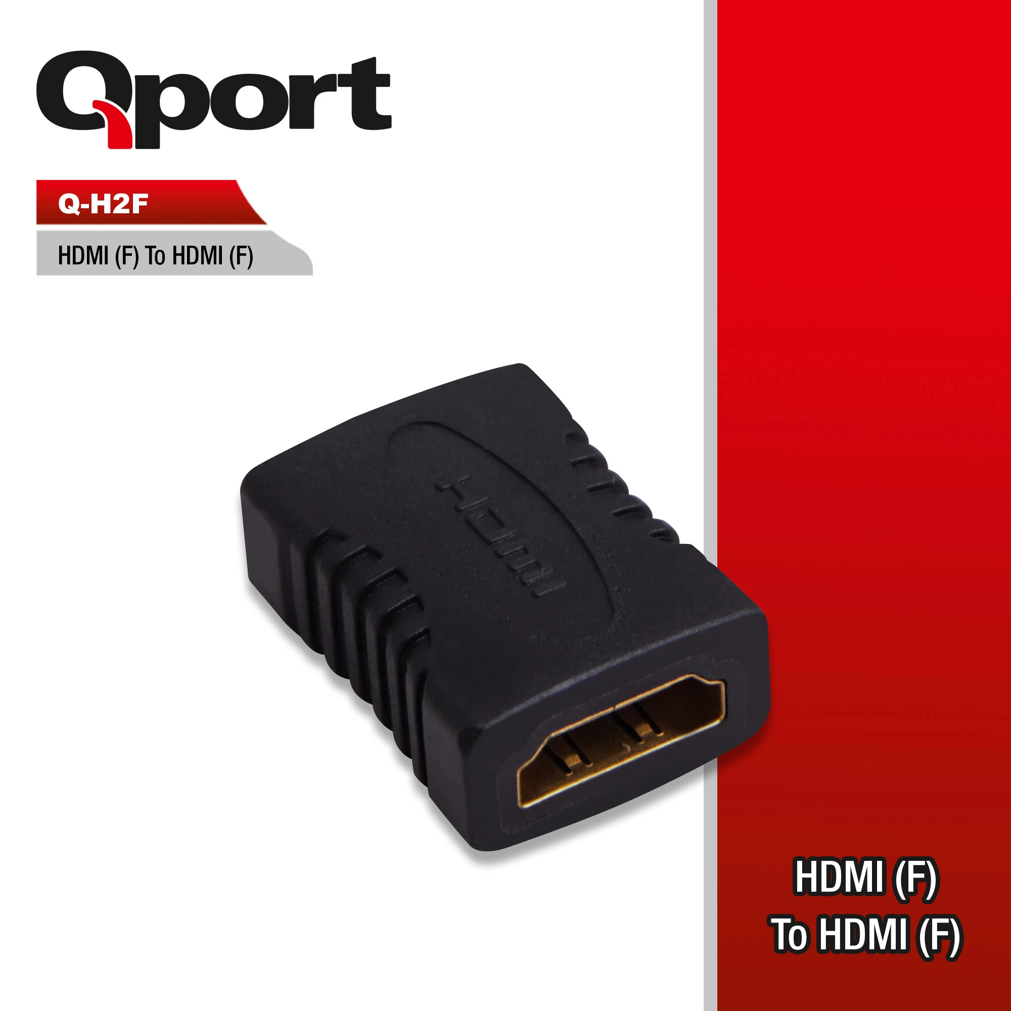 Qport Q-h2f Hdmi(f) To Hdmi(f) Çevİrİcİ