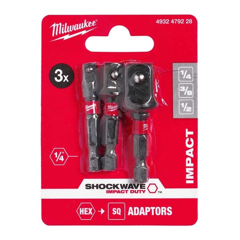 Milwaukee Hex Lokma Adaptör Seti 3 Parça