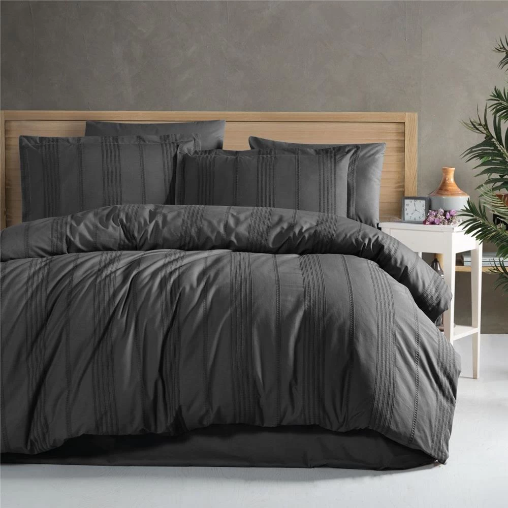 Clasy Çift Kişilik Nevresim Takımı Arakis V4 Füme