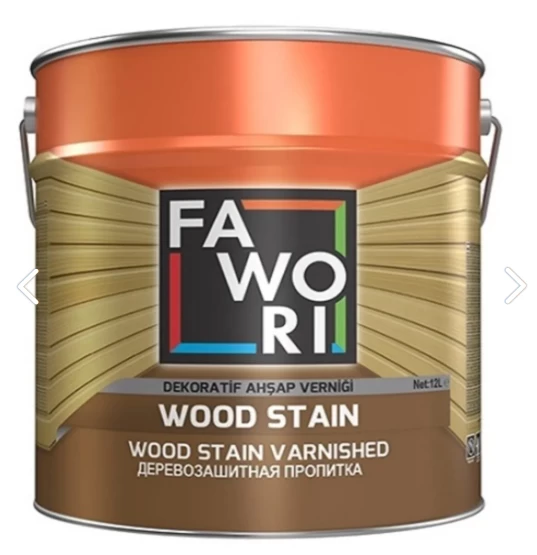 Faworİ Wood Stain Şeffaf 12 Lt