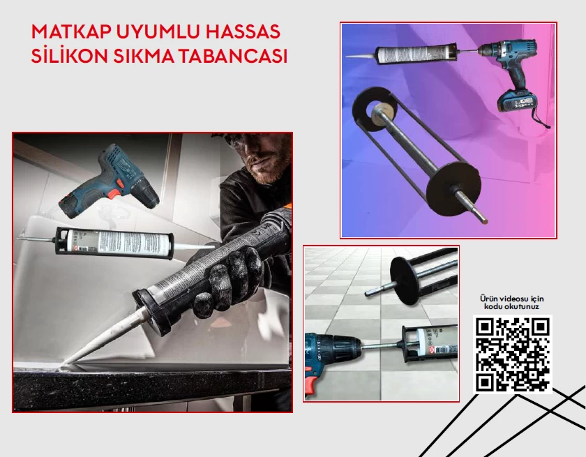 Pratİkmen Matkap Uyumlu Hassas Sİlİkon Sikma Tabancasi